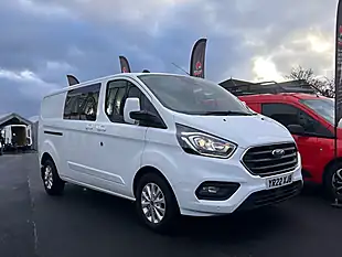 Used 2022 Ford Transit Custom Limited Crew Van Double Cab White - Interior and Exterior details 2