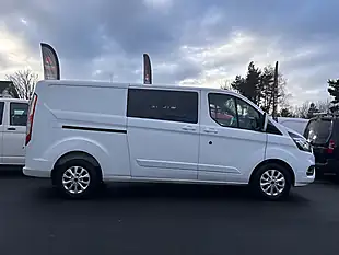 Used 2022 Ford Transit Custom Limited Crew Van Double Cab White - Interior and Exterior details 3