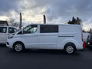 Used 2022 Ford Transit Custom Limited Crew Van Double Cab White - Interior and Exterior details 8