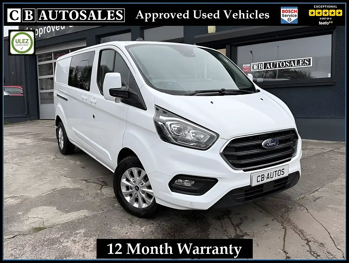 Used 2022 Ford Transit Custom Limited White - Front View