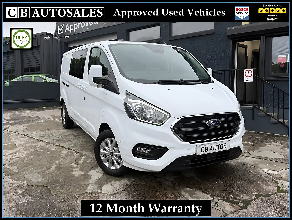 Used 2022 Ford Transit Custom Limited White - Front View