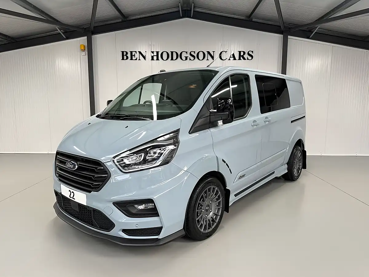 Used 2022 Ford Transit Custom Ms-Rt Crew Van Double Cab Grey - Interior and Exterior details 10