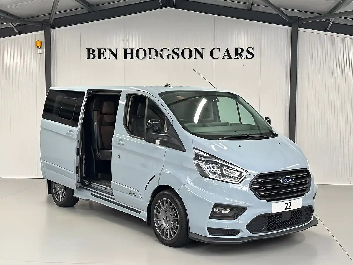 Used 2022 Ford Transit Custom Ms-Rt Crew Van Double Cab Grey - Interior and Exterior details 11