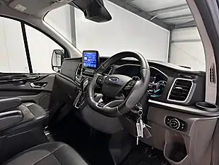 Used 2022 Ford Transit Custom Ms-Rt Crew Van Double Cab Grey - Interior and Exterior details 13