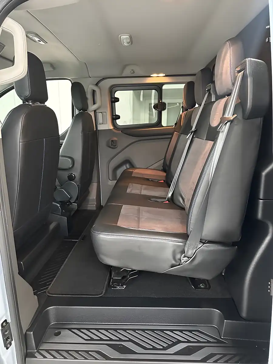 Used 2022 Ford Transit Custom Ms-Rt Crew Van Double Cab Grey - Interior and Exterior details 19
