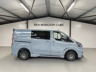 Used 2022 Ford Transit Custom Ms-Rt Crew Van Double Cab Grey - Interior and Exterior details 6