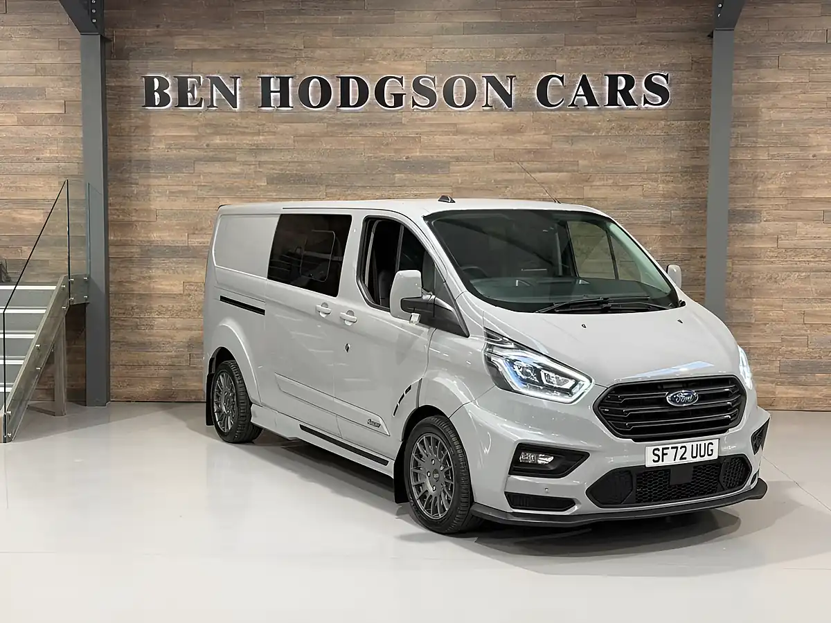 Used 2022 Ford Transit Custom Ms-Rt Crew Van Double Cab Grey - Interior and Exterior details 2