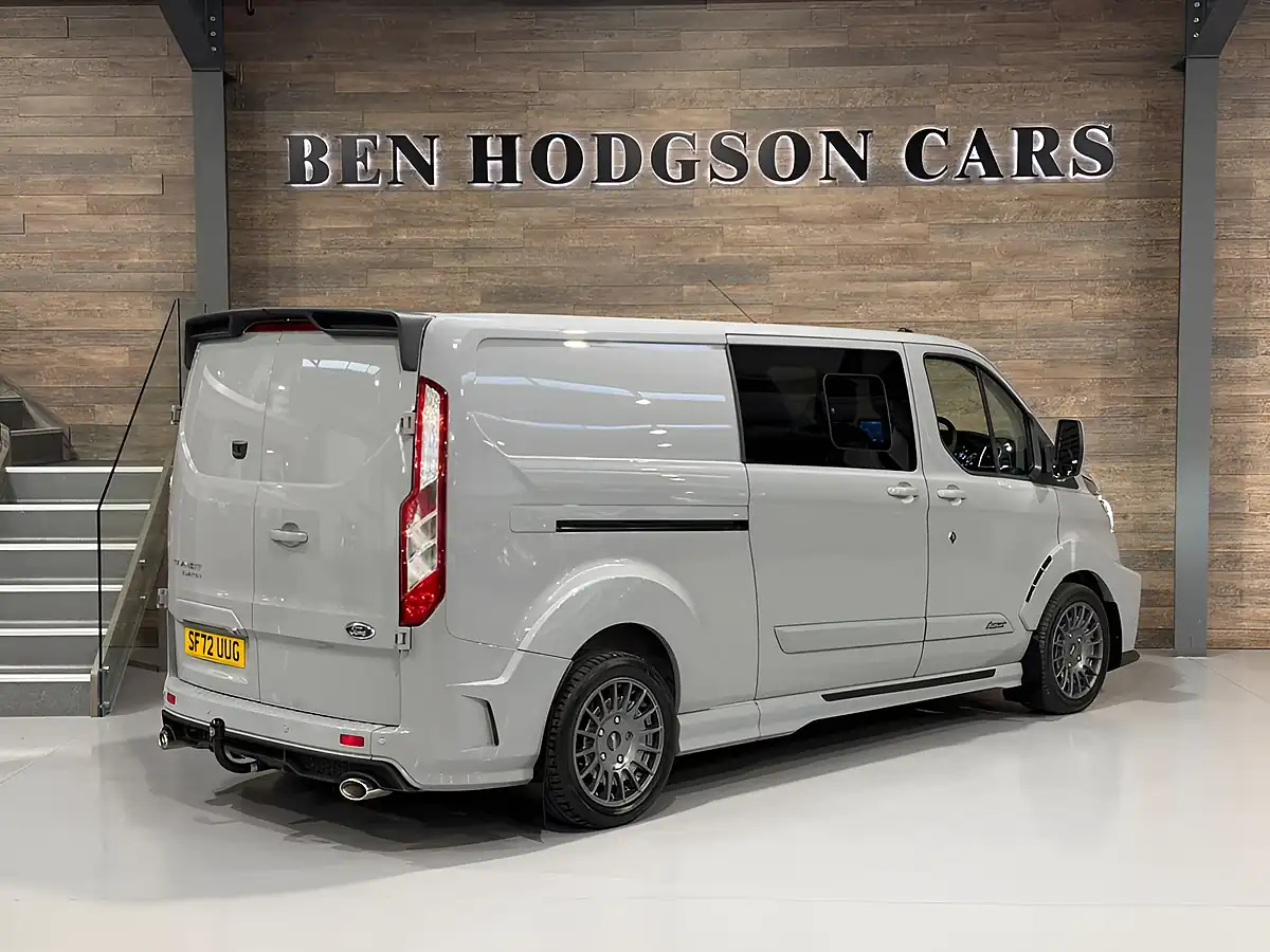 Used 2022 Ford Transit Custom Ms-Rt Crew Van Double Cab Grey - Interior and Exterior details 3