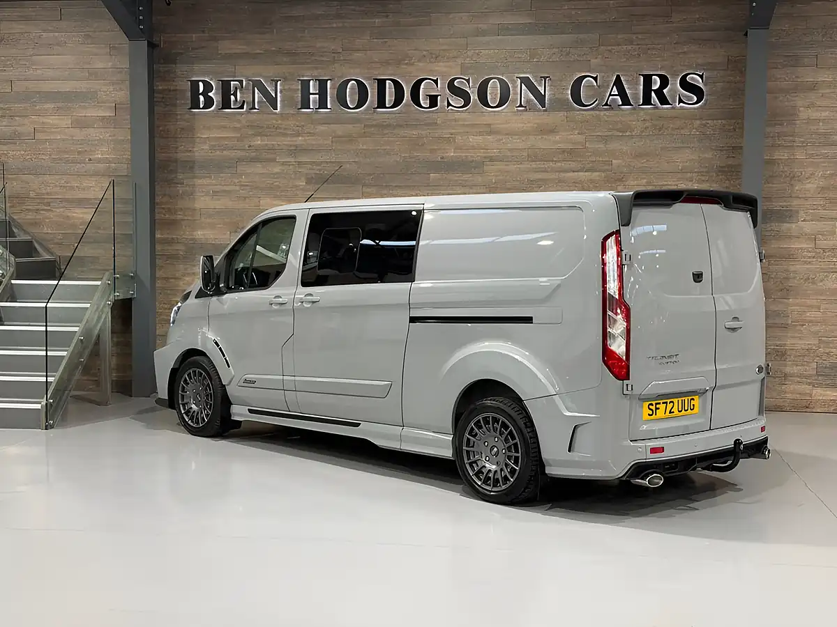 Used 2022 Ford Transit Custom Ms-Rt Crew Van Double Cab Grey - Interior and Exterior details 4