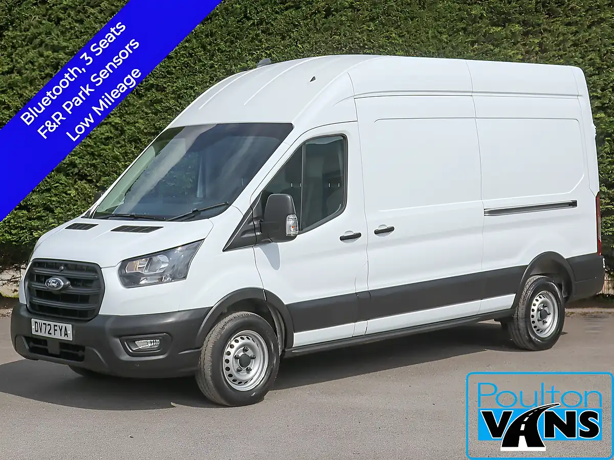 Used 2022 Ford Transit Leader Frozen White - Front View