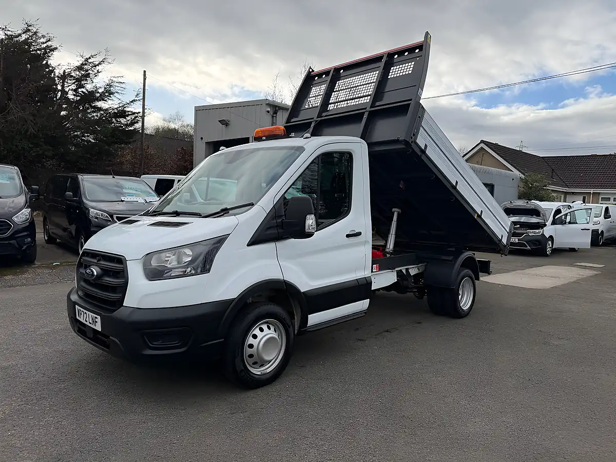 Used 2022 Ford Transit Leader Tipper White - Front View