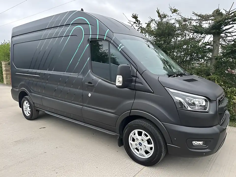 Used 2022 Ford Transit Limited Blue - Interior and Exterior details 8