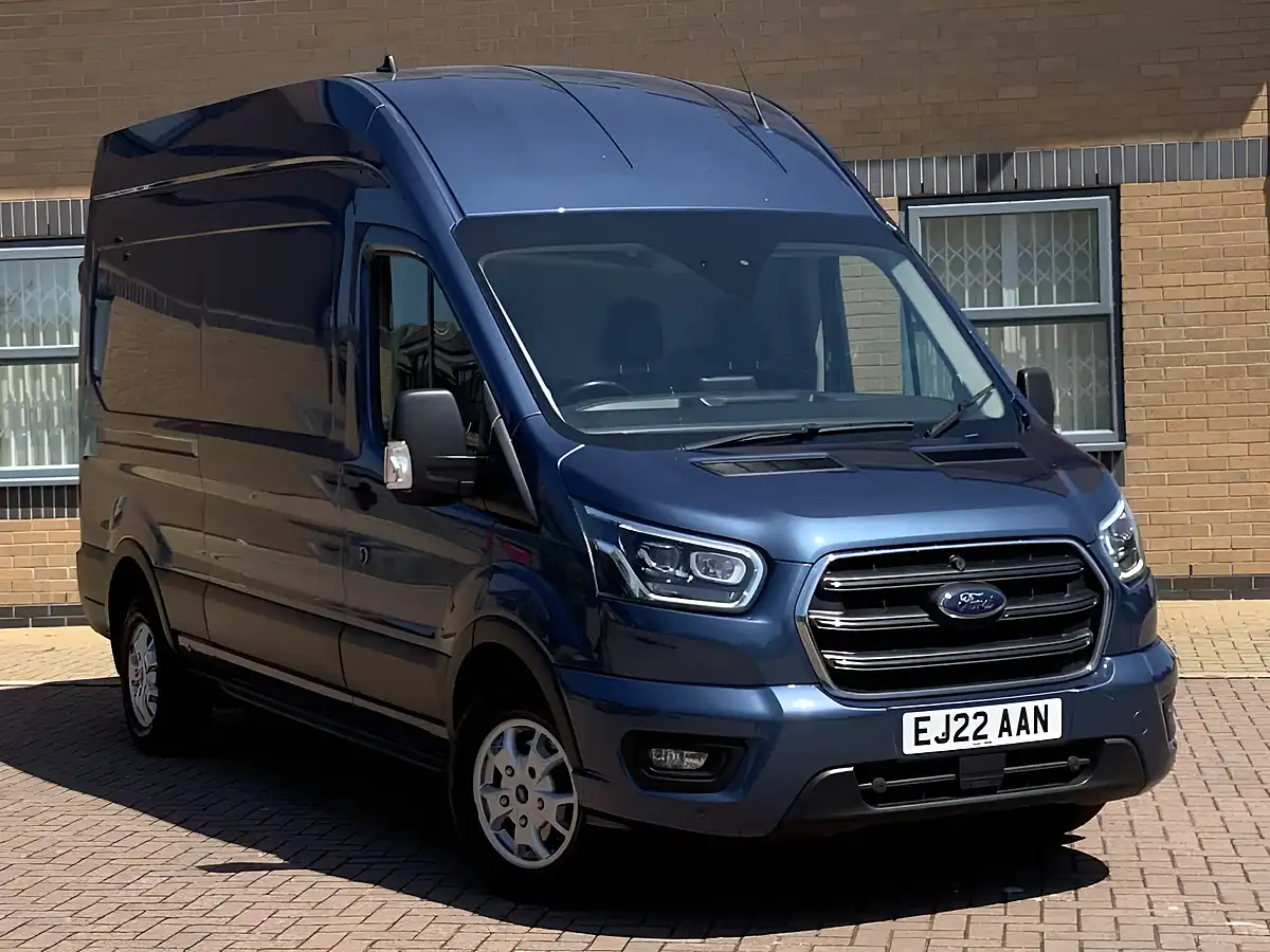 Used 2022 Ford Transit Limited Blue - Front View