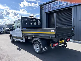 Used 2022 Ford Transit T350 Leader Double Cab Tipper White - Interior and Exterior details 10
