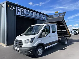 Used 2022 Ford Transit T350 Leader Double Cab Tipper White - Interior and Exterior details 2