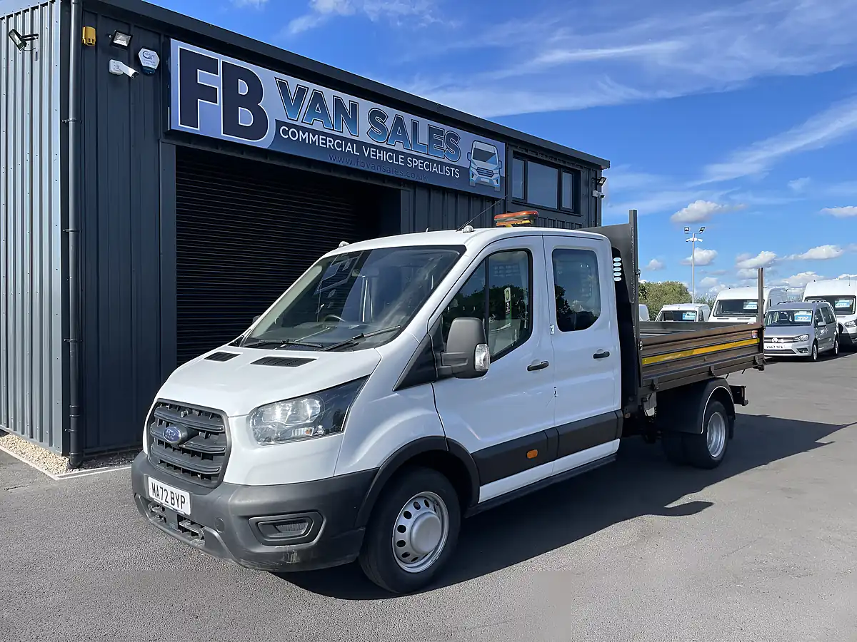 Used 2022 Ford Transit T350 Leader Double Cab Tipper White - Interior and Exterior details 5