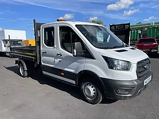 Used 2022 Ford Transit T350 Leader Double Cab Tipper White - Interior and Exterior details 7