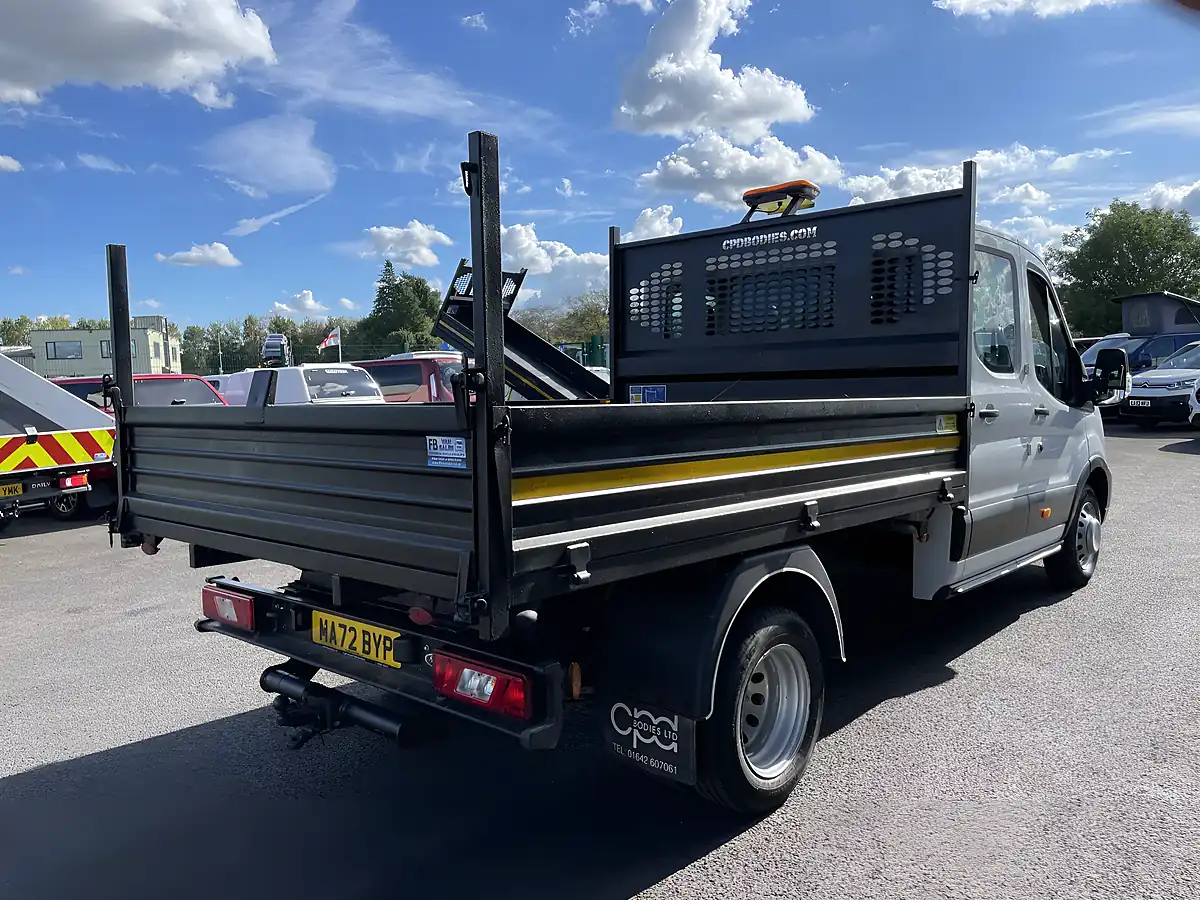 Used 2022 Ford Transit T350 Leader Double Cab Tipper White - Interior and Exterior details 8