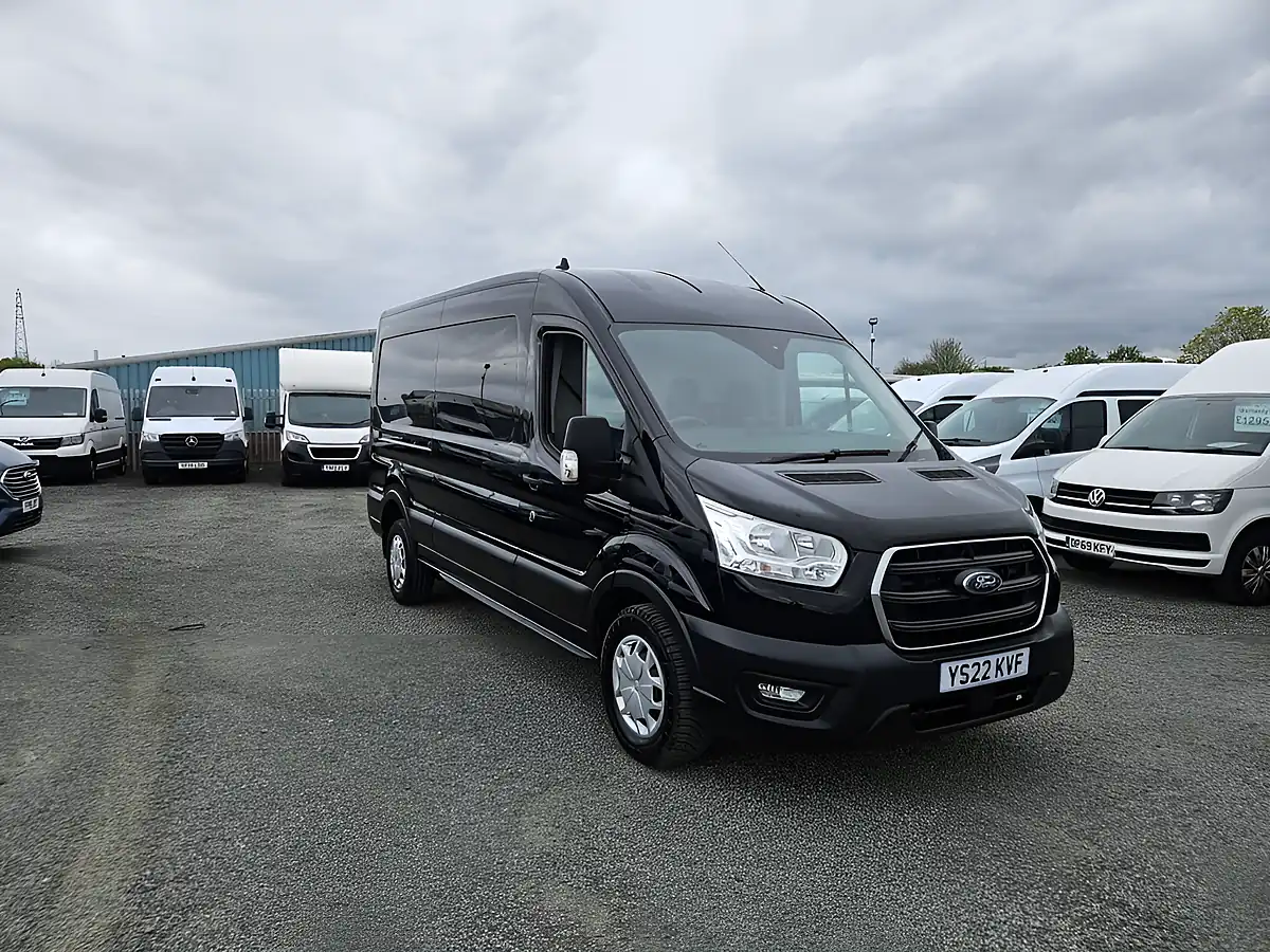 Used 2022 Ford Transit Trend Agate Black - Front View