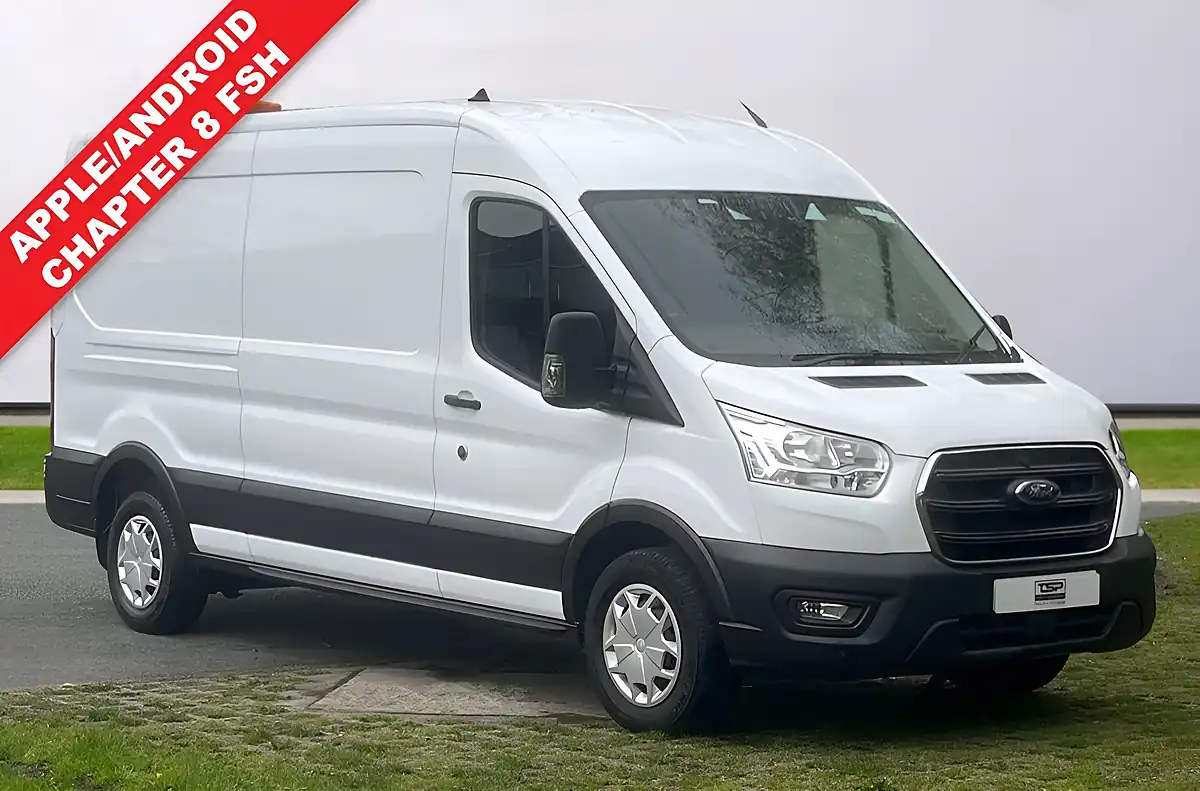Used 2022 Ford Transit Trend White - Front View