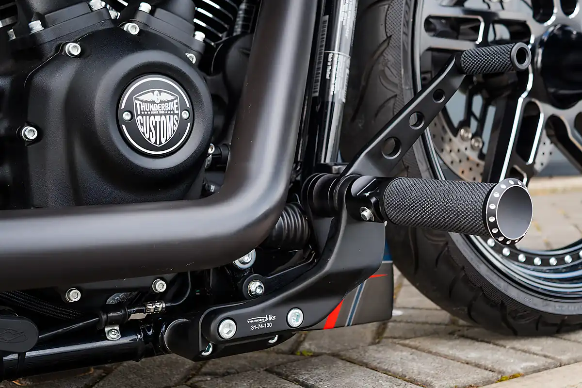 Used 2022 Harley-Davidson Fat Boy Thunderbike Custom Black Dog Matte - Interior and Exterior details 11