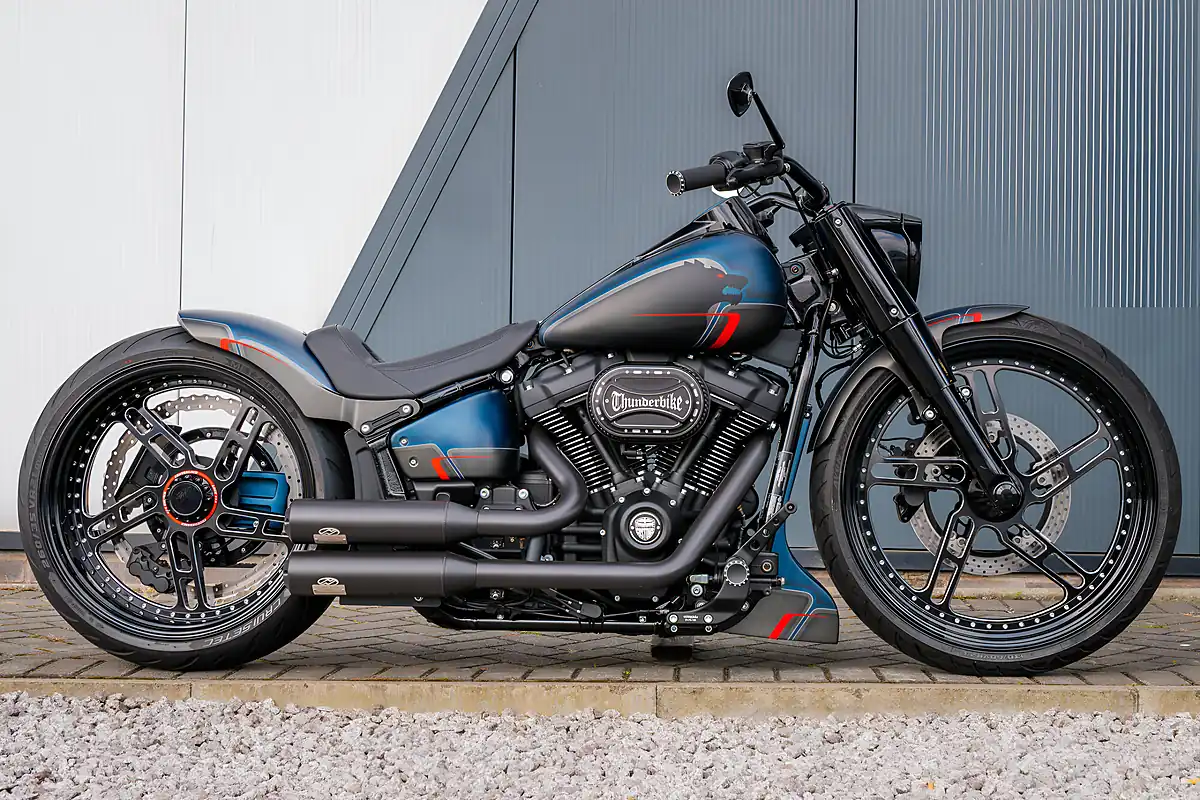 Used 2022 Harley-Davidson Fat Boy Thunderbike Custom Black Dog Matte - Interior and Exterior details 4