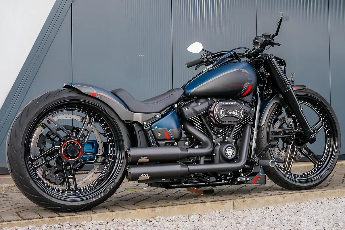 Used 2022 Harley-Davidson Fat Boy Thunderbike Custom Black Dog Matte - Interior and Exterior details 6