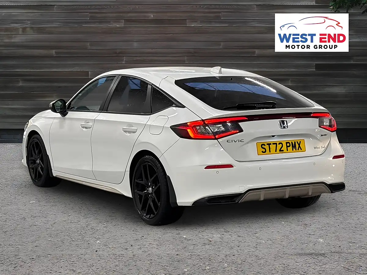 Used 2022 Honda Civic Sport White - Interior and Exterior details 3