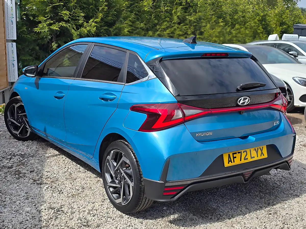 Used 2022 Hyundai I20 Premium Blue - Interior and Exterior details 4