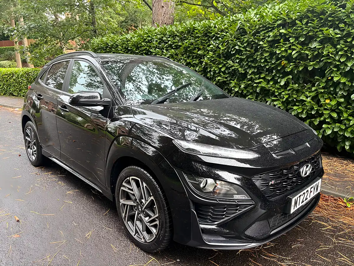 Used 2022 Hyundai Kona N Line Black - Front View