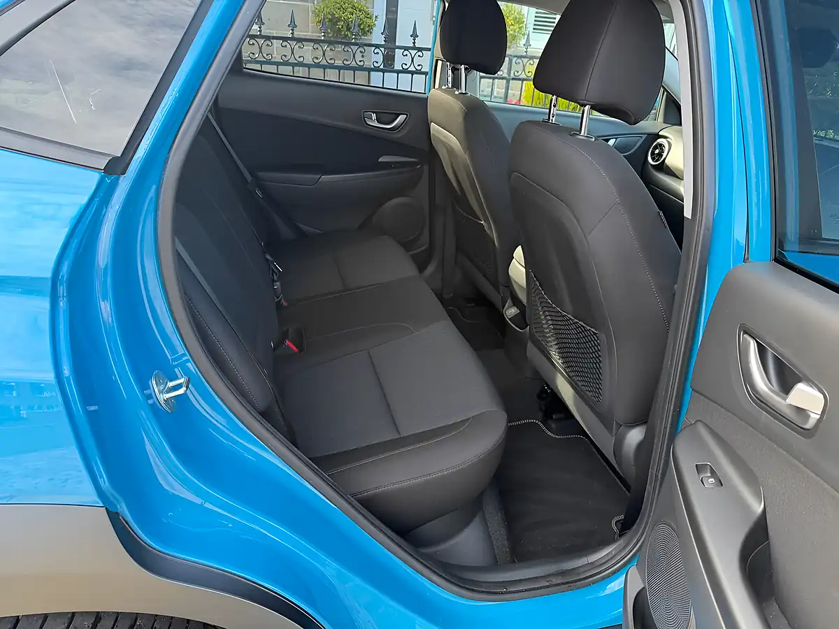 Used 2022 Hyundai Kona Premium Surfy Blue - Interior and Exterior details 14