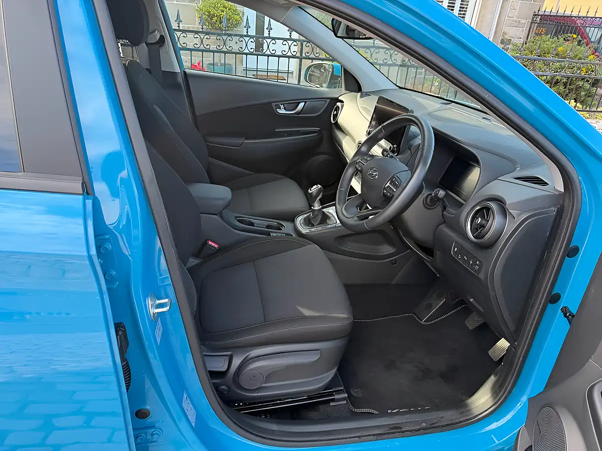 Used 2022 Hyundai Kona Premium Surfy Blue - Interior and Exterior details 2