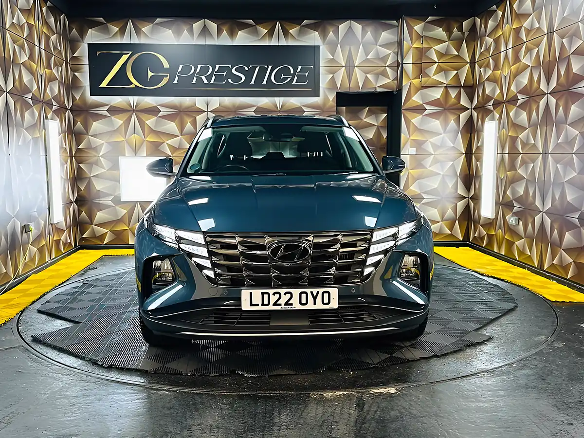 Used 2022 Hyundai Tucson Premium Teal Blue - Interior and Exterior details 2