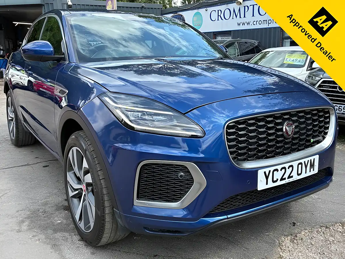 Used 2022 Jaguar E-Pace R-Dynamic Hse Blue - Front View