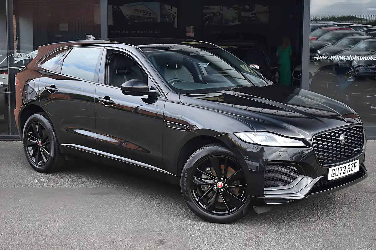 Used 2022 Jaguar F-Pace R-Dynamic S Santorini Black - Front View