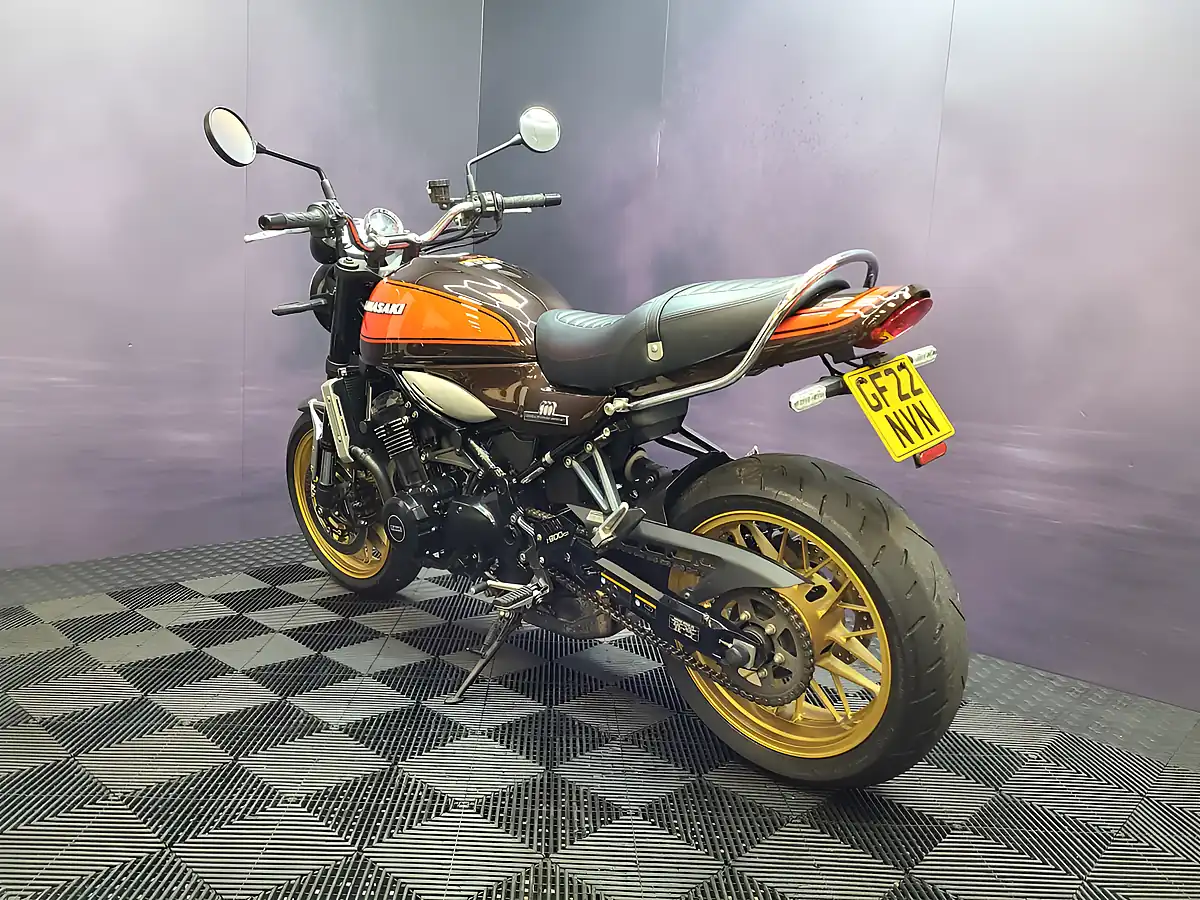 Used 2022 Kawasaki Z900 RS 50th Anniversary Brown - Interior and Exterior details 14