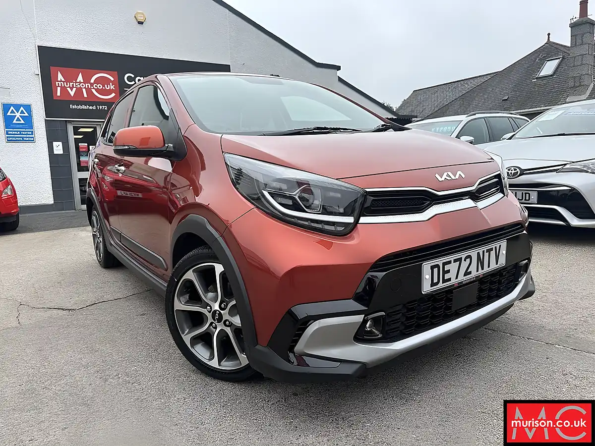 Used 2022 Kia Picanto X-Line S Orange - Front View