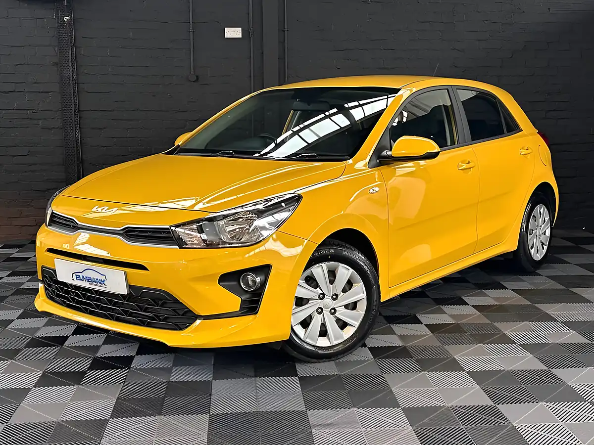 Used 2022 Kia Rio 1 Yellow Zest - Front View