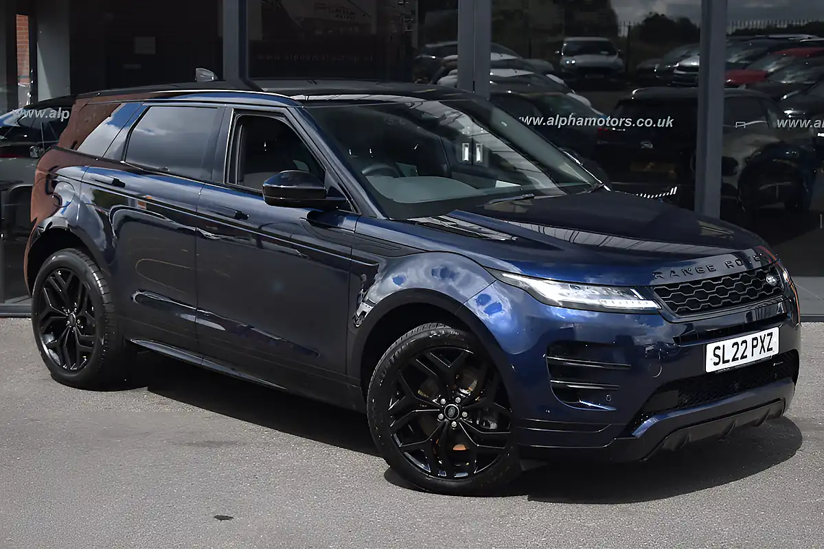 Used 2022 Land Rover Range Rover Evoque Edition Portofino Blue - Front View