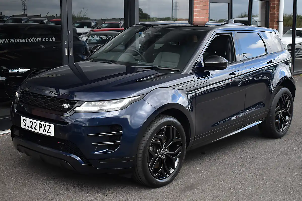 Used 2022 Land Rover Range Rover Evoque Edition Portofino Blue - Interior and Exterior details 10