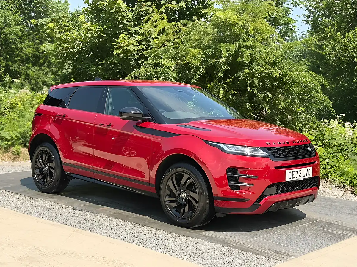 Used 2022 Land Rover Range Rover Evoque R-Dynamic S Red - Front View