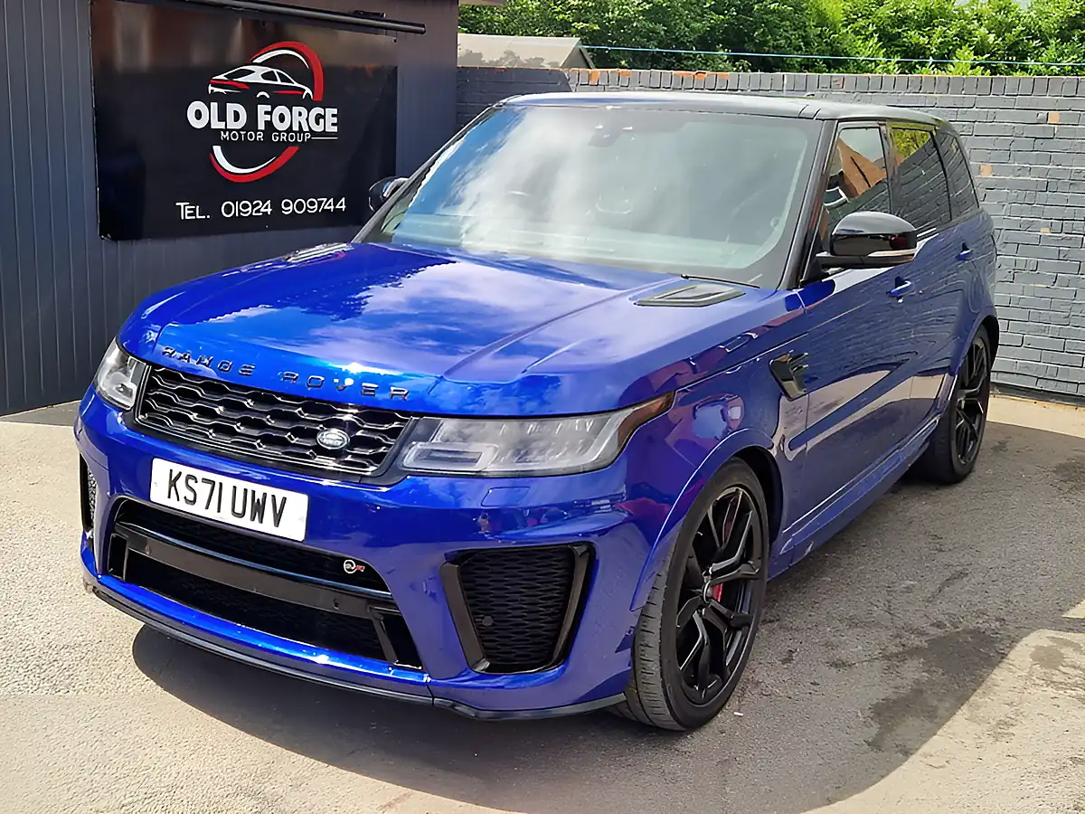 Used 2022 Land Rover Range Rover Sport Svr Blue - Front View