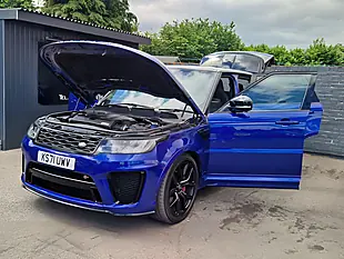 Used 2022 Land Rover Range Rover Sport Svr Blue - Interior and Exterior details 10