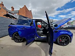 Used 2022 Land Rover Range Rover Sport Svr Blue - Interior and Exterior details 12