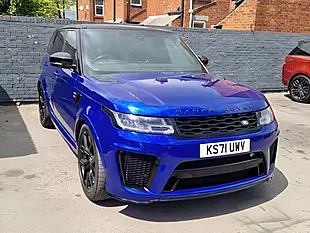 Used 2022 Land Rover Range Rover Sport Svr Blue - Interior and Exterior details 3