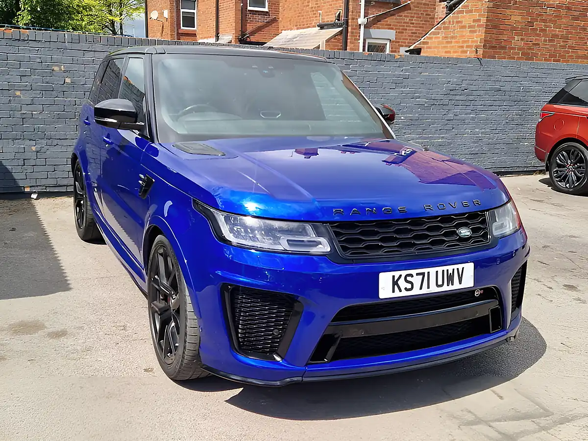 Used 2022 Land Rover Range Rover Sport Svr Blue - Interior and Exterior details 3