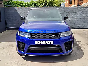 Used 2022 Land Rover Range Rover Sport Svr Blue - Interior and Exterior details 4