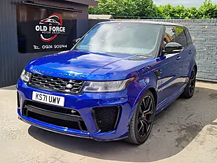 Used 2022 Land Rover Range Rover Sport Svr Blue - Interior and Exterior details 5