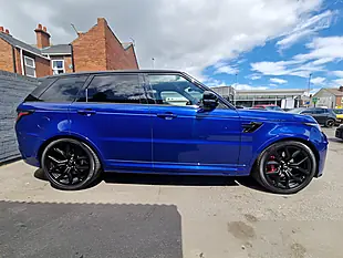 Used 2022 Land Rover Range Rover Sport Svr Blue - Interior and Exterior details 7