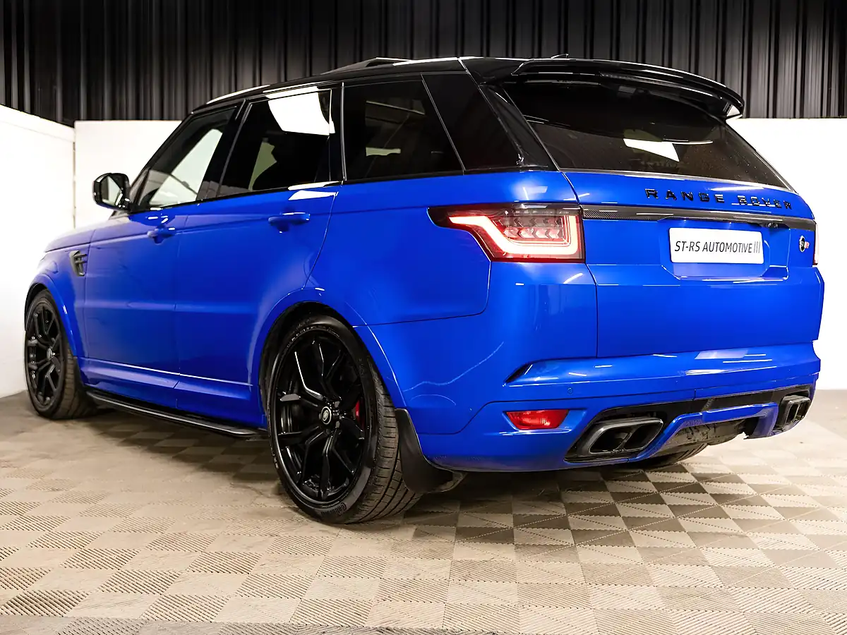 Used 2022 Land Rover Range Rover Sport Svr Carbon Edition Blue - Interior and Exterior details 3